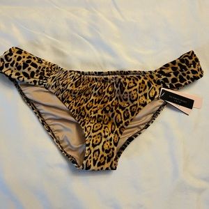 Victoria’s Secret Swim | Leopard Print Cheeky Bikini Bottom | Size M